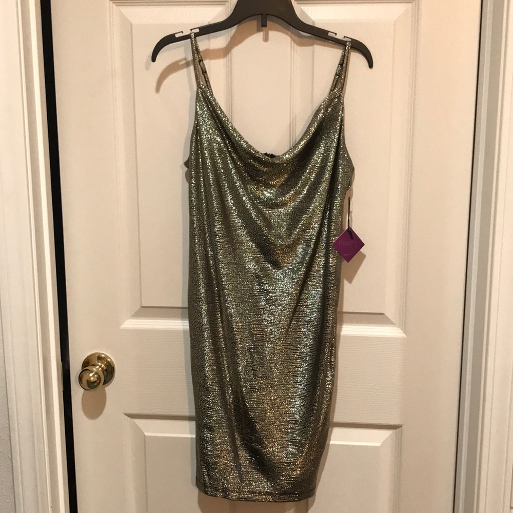 Forever 21 Party Dress size S Black/Gold color.